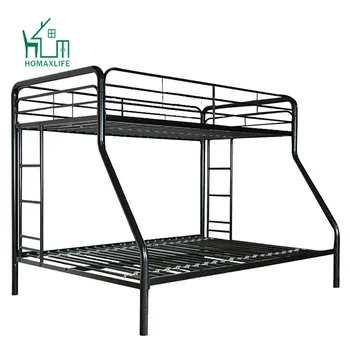 black double bunk bed