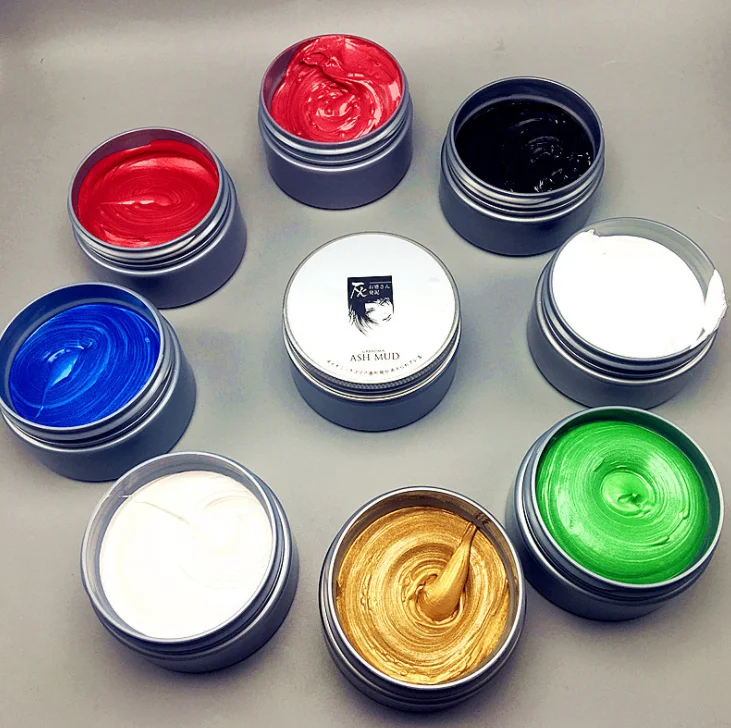 

New hair permanent hair spray hair dye clay color wax dye, 5 colors