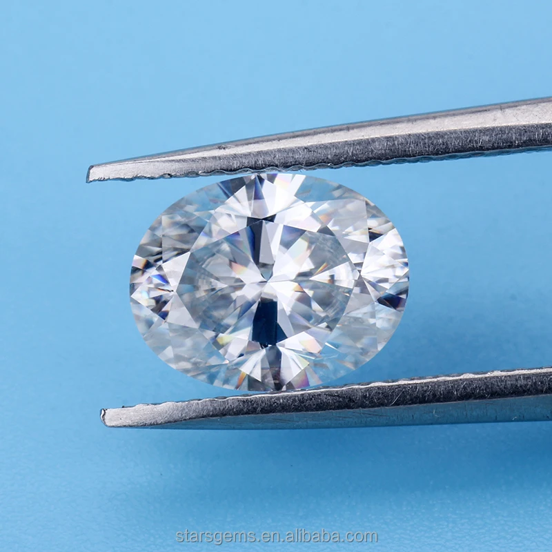 Very Popular Oval Crushed Ice Cut 1.5 Carats 9x7mm Synthetic Loose Moissanite Diamond Buy Oval