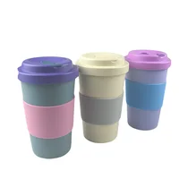 

2019 new custom made PLA material food grade no pollution fully degradable plastic cup with lid for coffee