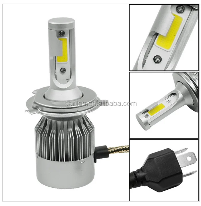 Motorcycle Headlight Bulb Led H4 Cob Car Head Light Led Bajaj Pulsar
