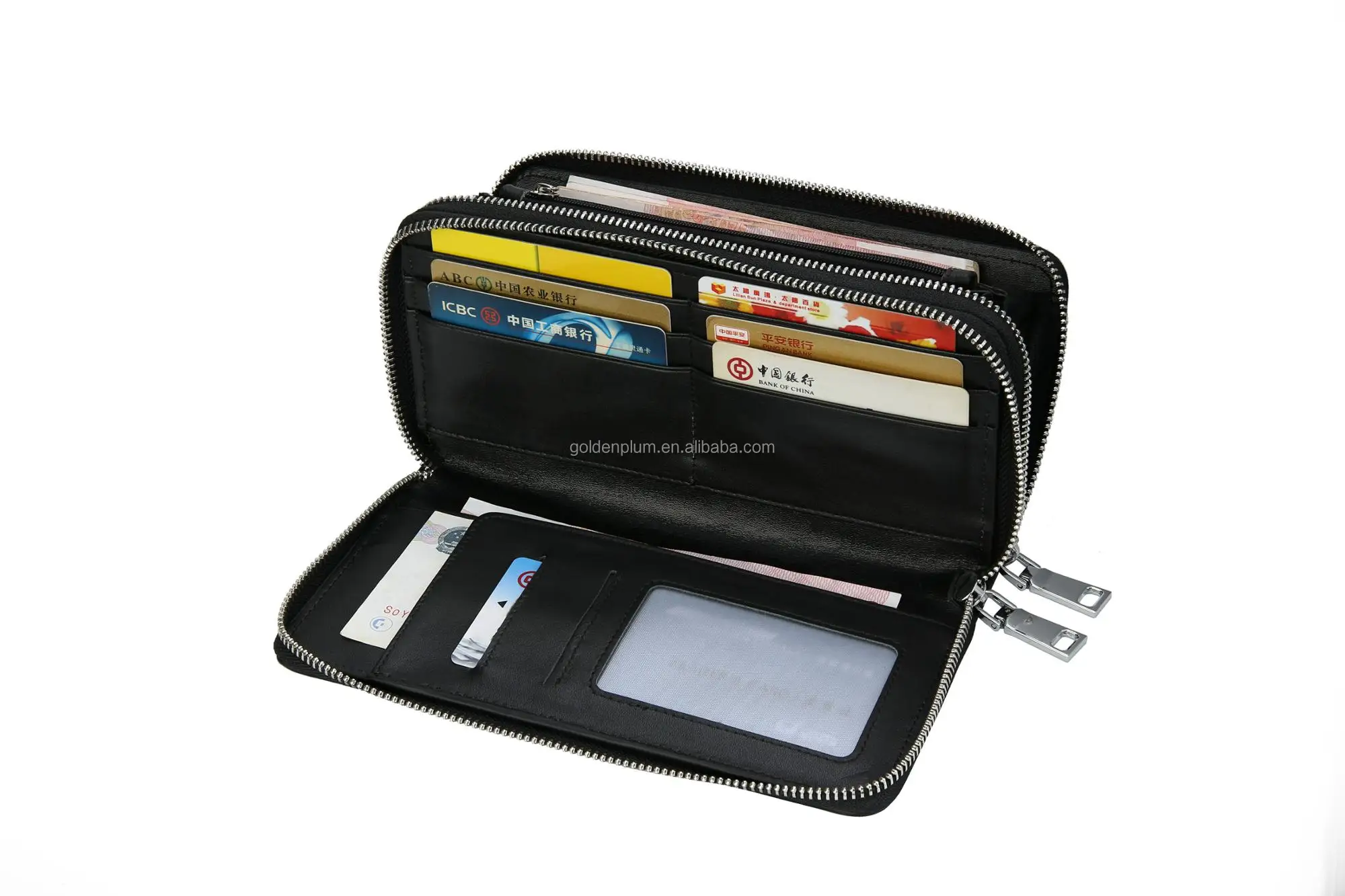 carbon leather wallet