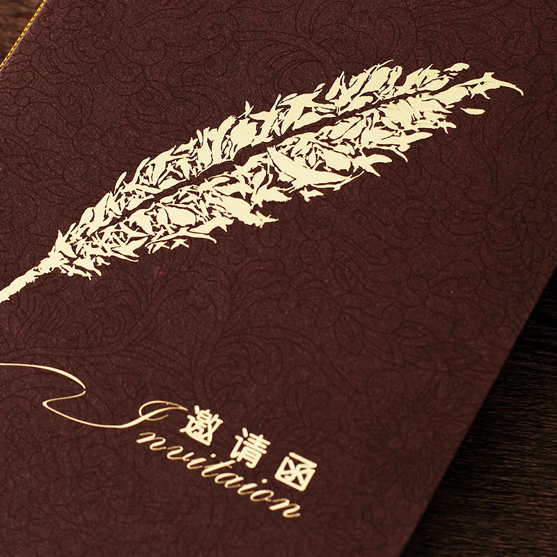 
Unique Luxury Laser Cut Handmade Business Birthday Party Invitation Cards 