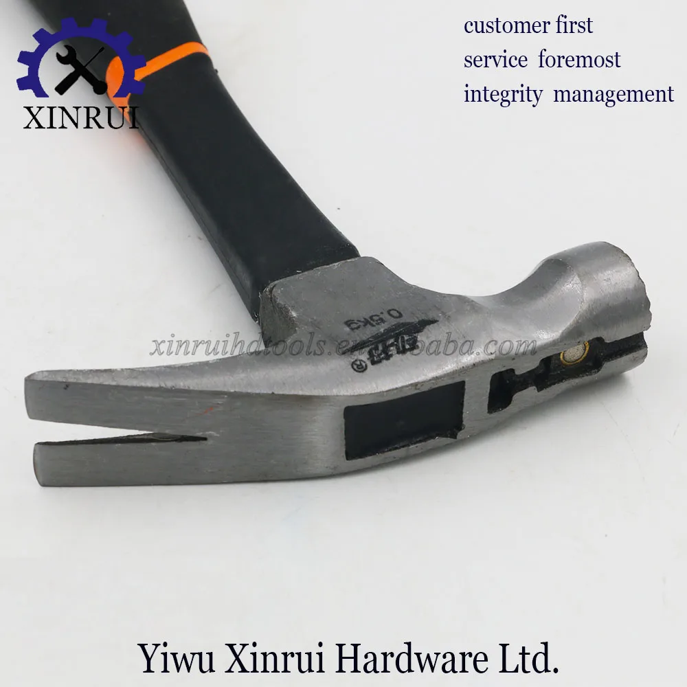 Multifunction Durable Claw Hammer with Black Rubber Handle
