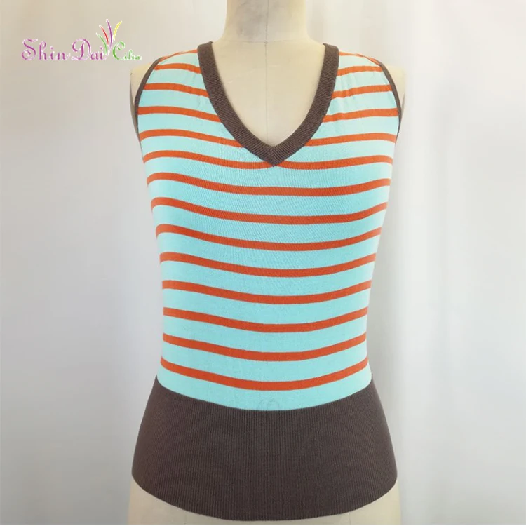Chinese supplier fashion women knitting suspender vest tank tops