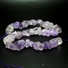 Tryme Wholesale AAA+ Unpolished Irregular Shape Amethysts Stone Beads For Jewelry Making Diy Bracelet Deep Purple Beads Strand 1