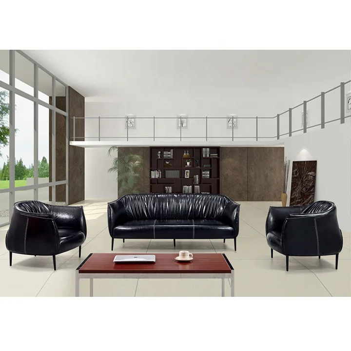 
comfort office furniture black medium and high end office sofa set office 