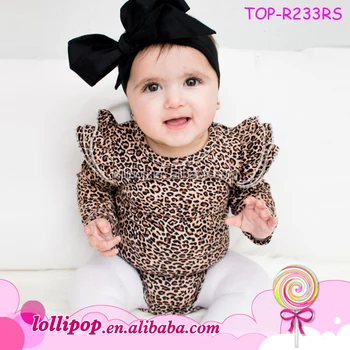 leopard print onesie baby