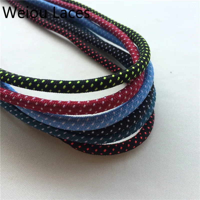 

Weiou Round unique shoe laces black & red dot boot laces for athletic shoestrings buy shoelaces online, Support any two pantone colors mixed