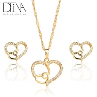 

DTINA New Bridal Necklace Earring Set For Women Jewelry Set For Bridesmaids