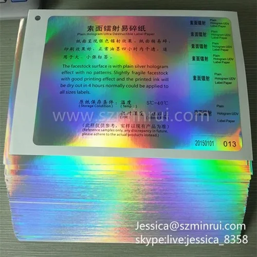label en papier Lot de 320 sceaux originaux hologrammes 3D avec numéro de série étiquette autocollante Sceau de sécurité Argent brillant 25 mm label de qualité 