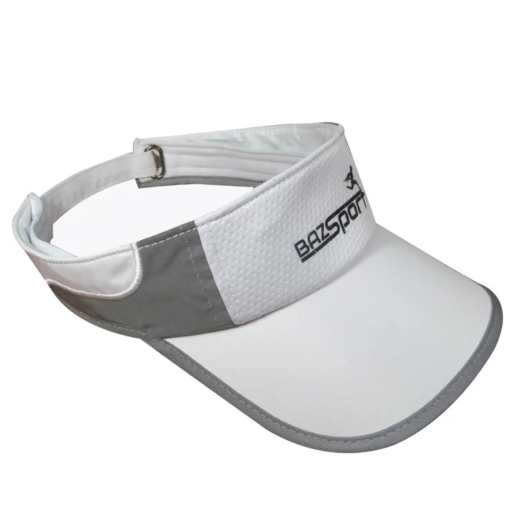 Wholesale Adjustable Plain Dry Fit Sport Running Visor Hat Custom Logo