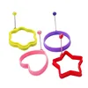 High Temperature resistant kitchen Egg Mould Hot Sale Heart-shaped Silicone Egg Mould Ring Omelet