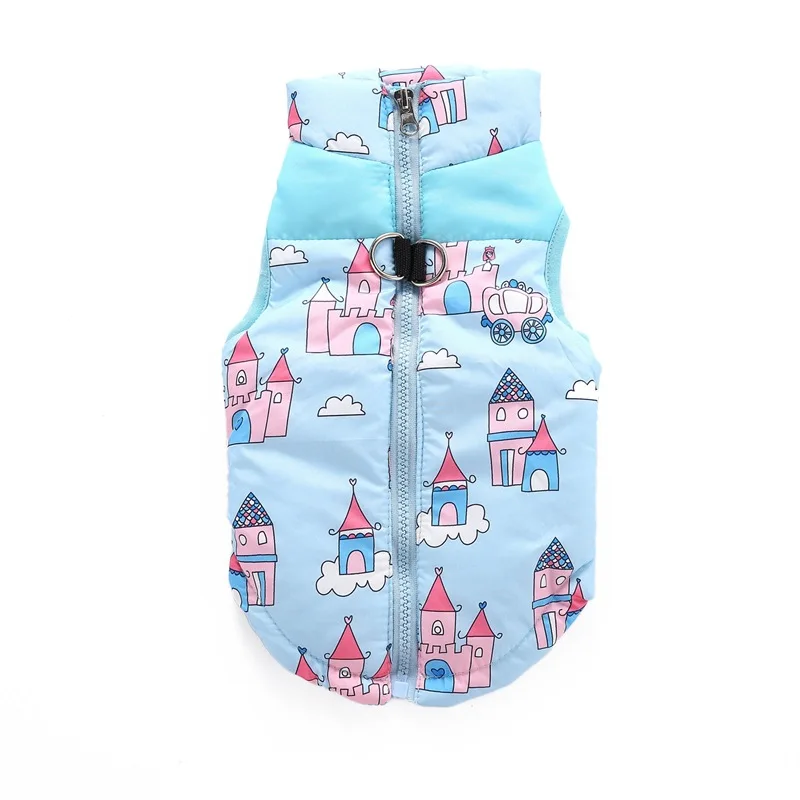 

JY414 lovely cartoon house beautiful pet dog clothing winter vest thickened