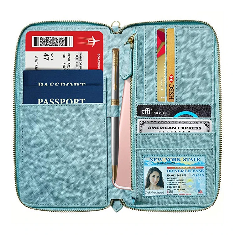 New Design Fashion Travel Passport Document Pvc Leather Wallet Buy