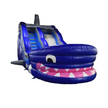 inflatable shark water slide