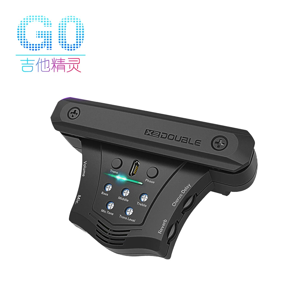 

Guitar accessory professional chorus and delay pickup EQ China wholesale price Double Go X2