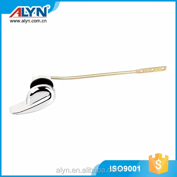Custom made copper plated iron rod ABS toilet handle lever