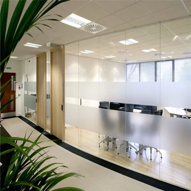 Hot Sale Modern Office Partition Glass Wall, View Glass Partition Wall 