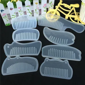 Image of 3D Epoxy Resin Molds Transparent Silicone Comb Mold For DIY Jewelry Making Tools