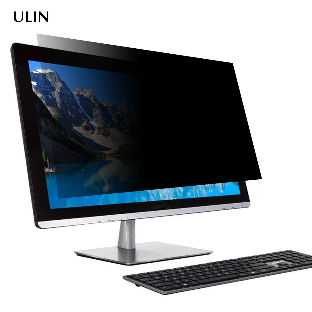 

Computer Privacy Screen Protector 24 Inch Monitor Privacy Filter Matte Anti-Glare - Anti-Scratch Protector Film, Light black