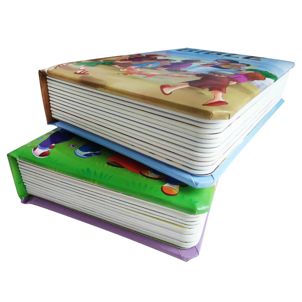 Vivid And Colourful Children Bible Story Hardboard Books For