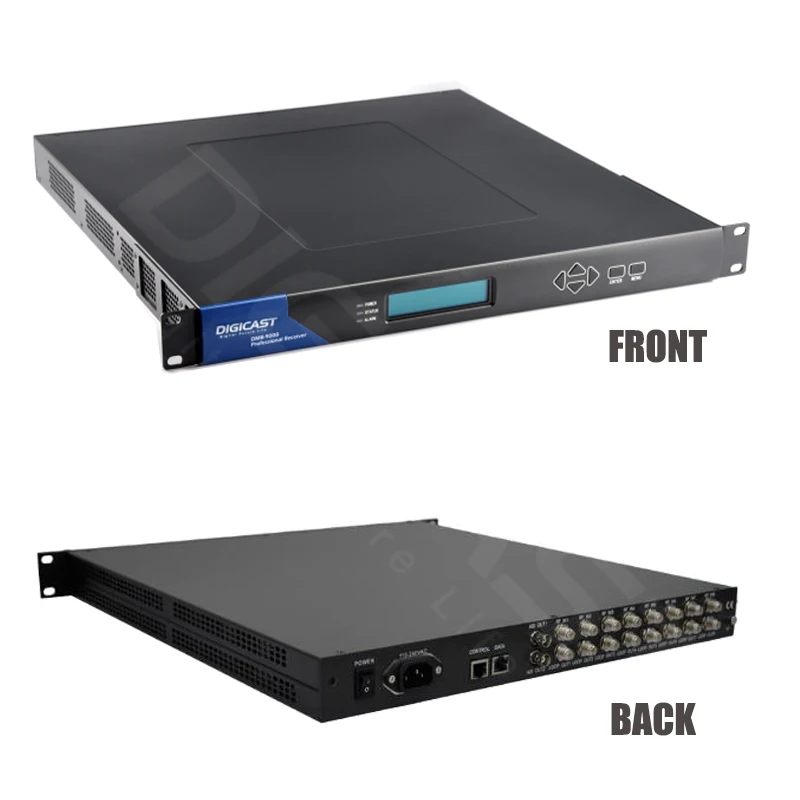 

(DMB-9008B)Digital TV Headend FTA Professional Receiver 8 Tuners from DVB-C with 246*SPTS or 16*MPTS over IP out