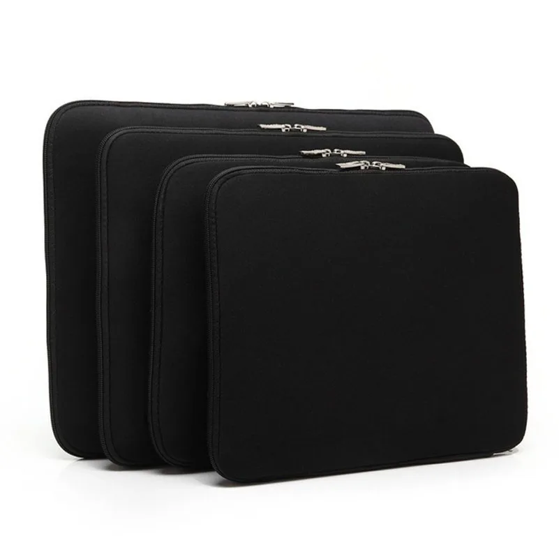 

Wholesale 7 13'' 15 15.6 17 inch black color neoprene laptop case pouch bag sleeve