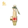 1/2"spring full lift thread connection brass forging control high pressure reduce relief air safety valve for boiler steam