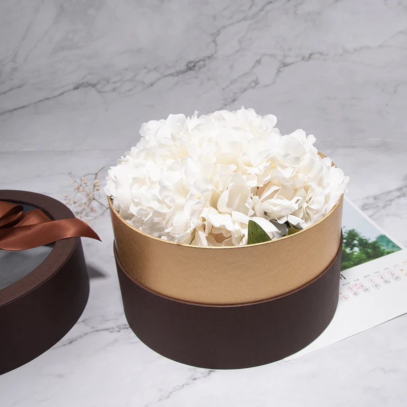 
luxury hot selling preserved flower floral gift box with bow 