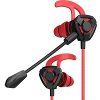 

G9 New Professional Gaming Earphone with Dual Mic, 3.5mm Wired in-Ear Headset for Cellphone,PC, Laptop