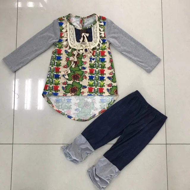 trendy girls icing ruffle fall baby boutique clothing
