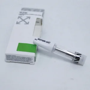 New Custom Ceramic 0.8Ml 510 Glass Cbd Oil Refillable Vape Pen Atomize Packaging Box Off White Cartridge