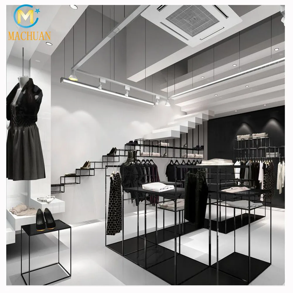 Metal Shelf Rack Display Zara Clothing Store Racks For Shop Fittings