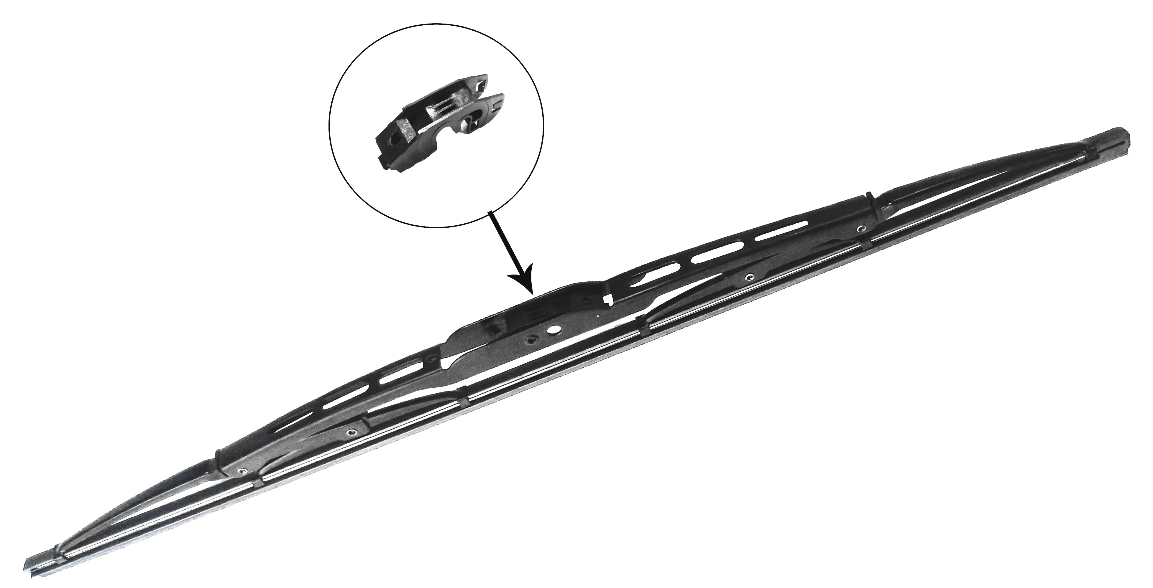 Universal Metal Frame Wiper Blade For Uhook Windscreen Wiper Blade