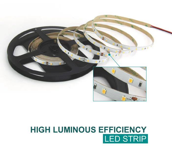 High luminous efficiency 224 led per meter natural and bright smd 2835 led strip lighting