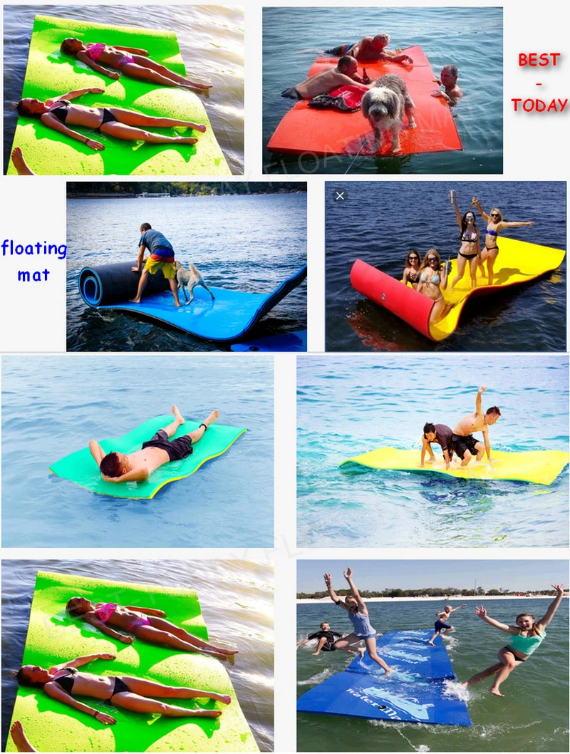 floating foam pool mats