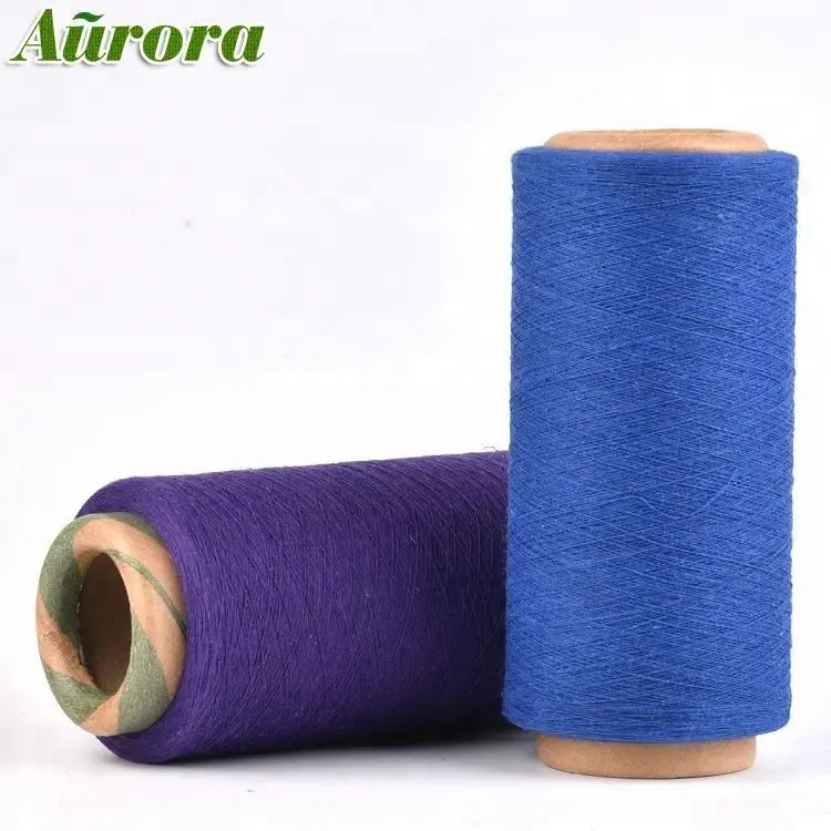 
Recycled polyester cotton thread raw white recycle yarn 45s regeneration of cotton and polyester 