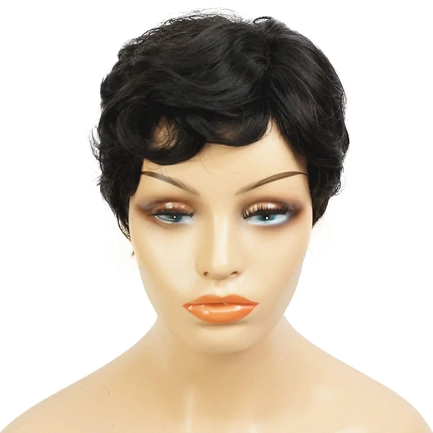 Buy SHANGKE Natural Sexy Wig Short Pixie Wigs For Black Women Short ...