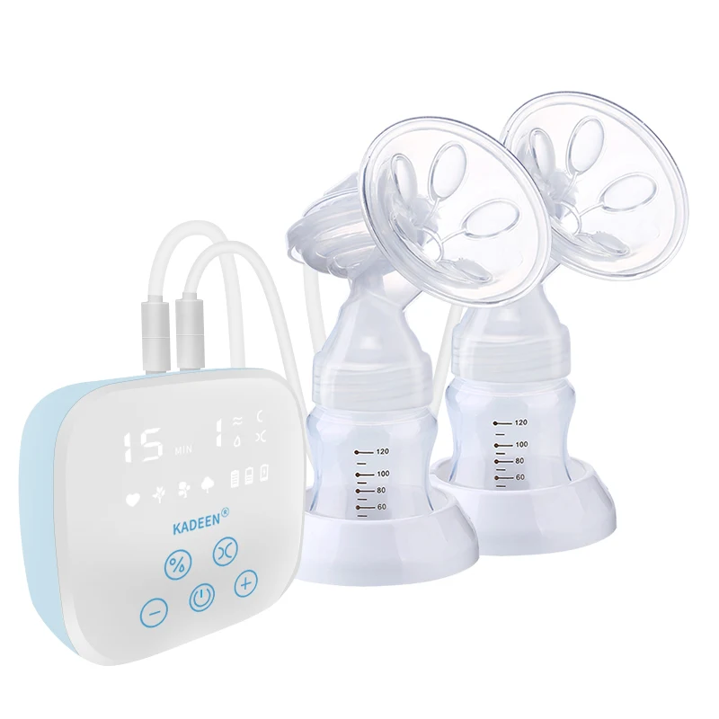 

Breastfeeding rechargeable lithium battery breast pump electric double hospital grade, Blue