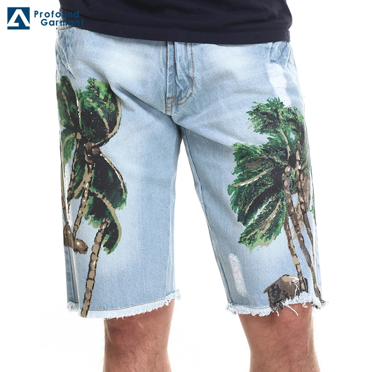 custom denim shorts