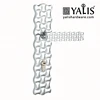 External and combination polished chrome zamak mortise door handles lock with 280mm panel