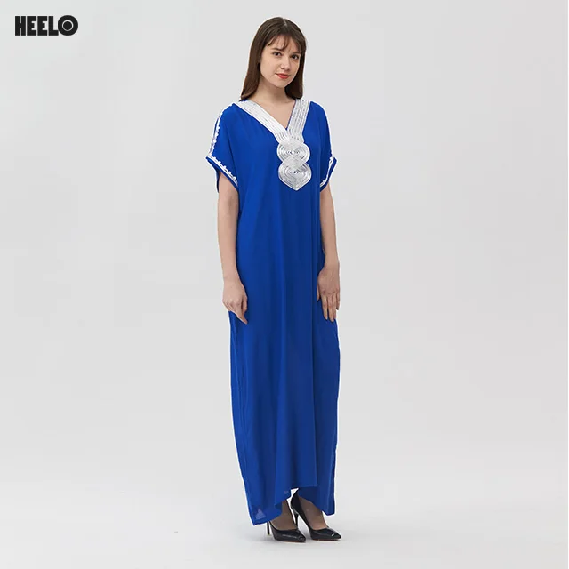 

Muslim dress Dubai gown for women's long-sleeved Arab dress Islamic dress, Mix color