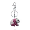 most popular products keychains of panda shape with Full colourful Diamond