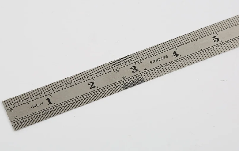 Custom Logo Metal Stainless Steel Straight Scale Ruler With Hole Buy
