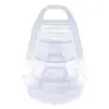 Luxury custom tower-like PET clear blister packaging plastic box for macarons