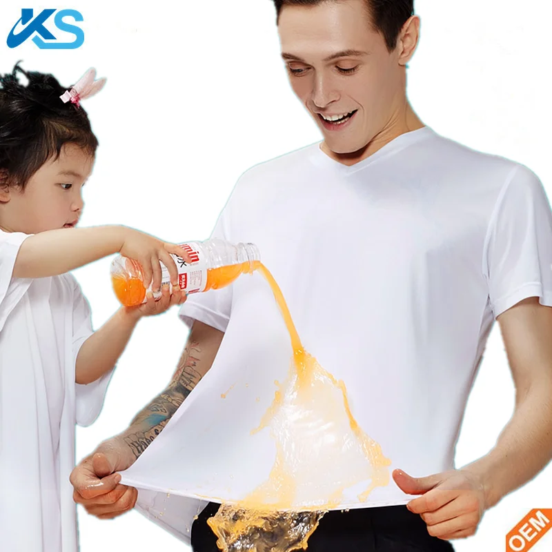 

Waterproof Unisex Breathable tshirt Water Repellent vneck Best Hydrophobic Plain t-shirt