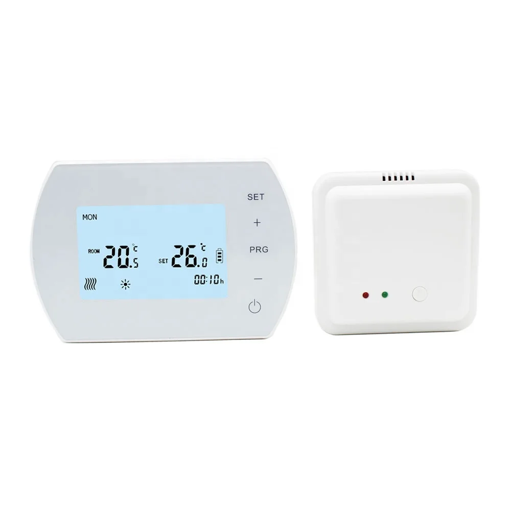 LCD Large Display Digital Wireless Room Thermostat For Gas Boiler