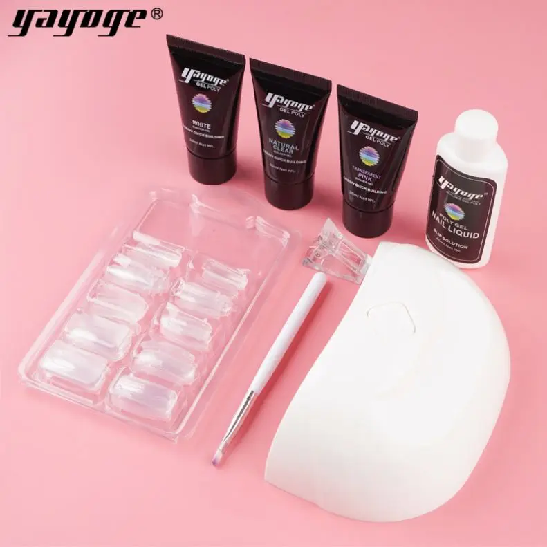 

Extension Clip Brush Nail Polish Poly Gel Color Gift Set