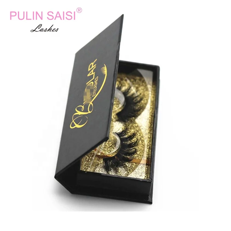 

Custom logo eyelash case Siberian 3d mink eyelashes, Natural black